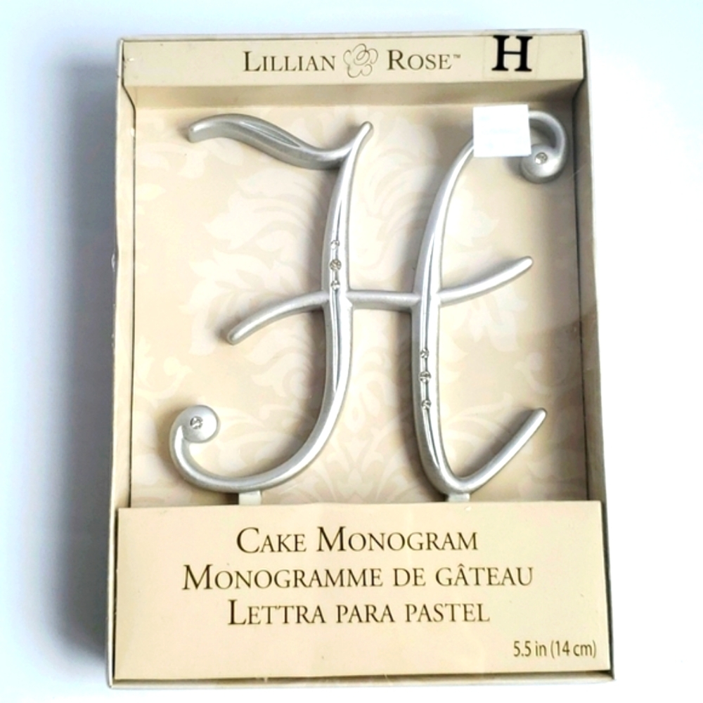 Cake Topper Letter "H" BNIB